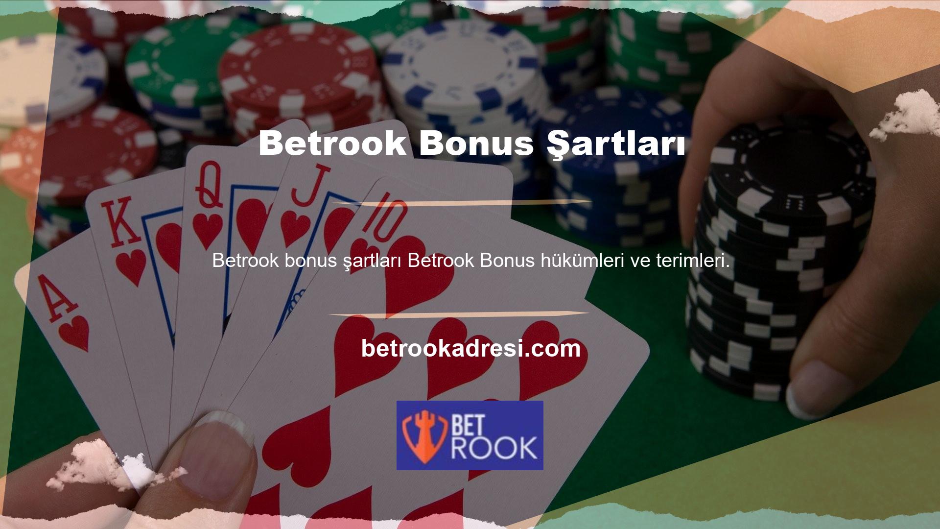 Betrook bonusunda kurallar ve koşullar gerçekten en aza indirilmiş